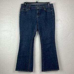 Michael Kors Flare Blue Jeans 33x28 Women's 12P stretch western boho hippie